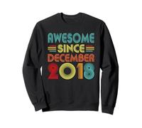 8th Birthday Idea Awesome Since December 2018 8 Years Old Sweatshirt