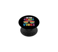 8th Grade Back to School Sunglasses Vibes Retro First Day PopSockets PopGrip Adhésif