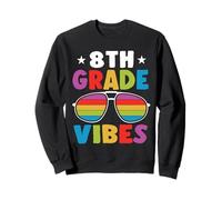 8th Grade Back to School Sunglasses Vibes Retro First Day Sweatshirt