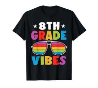 8th Grade Back to School Sunglasses Vibes Retro First Day T-Shirt