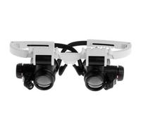 8x/15x/23x Bijoutier Horloger Avec Lumière Led Loupe Bandeau Loupes Lunettes De Lecture Led