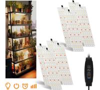 8x 30cm Panel Lampe pour plantes 540 Led plein spectre Grow Light 20W Lumière du soleil Lumière des plantes Lampe de croissance Serre Légumes Fleur Plantes Culture