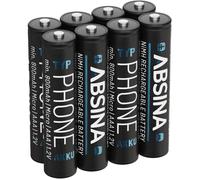 8X AAA Batterie Gigaset 800 mAh NiMH 1,2V - Pile pour Telephone Fixe sans Fil - Compatible avec A400 A415 AS405 A510 AS690 C430