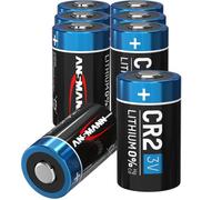 ANSMANN Piles lithium CR2 3V (Lot de 8) - Piles rondes pour appareil ménager, flash d'appareil photo, lampe de poche LED, appareil télécommandé - Piles jetables à la longue durée de vie