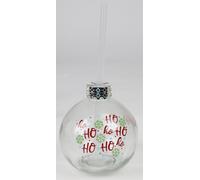 8x BURI Verre à boire Boule de Noël 400ml Paille Noël Hiver Set