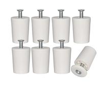 8x Butées de Volet Roulant 28mm Blancs, Protection des Lamelles de Fenêtres, Arrêts de Rouleau avec vis et Rondelle (28mm, Pièce, 8)