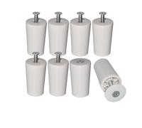 8x Butées de Volet Roulant 40mm Blancs, Protection des Lamelles de Fenêtres, Arrêts de Rouleau avec vis et Rondelle (40mm, Pièce, 8)
