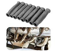 8X Câbles d'allumage protection thermique Câbles d'allumage manchon isolant 1600 haute performance protection thermique douille de fil gaine (noir)