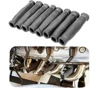 8x Câbles D'allumage Protection Thermique Câbles D'allumage Manchon Isolant 1600 Haute Performance Protection Thermique Douille De Fil Gaine (Noir)