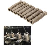 8X Câbles d'allumage protection thermique Câbles d'allumage manchon isolant 2500 haute performance protection thermique douille de fil gaine (Fibres titane)