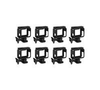 8X Cadre pour Hero(2018)/6/5 Accessoires de Coque de Protection Hero6 Hero5 Noir avec Des Douilles et Vis Mobiles A Tirage Rapide(Noir)