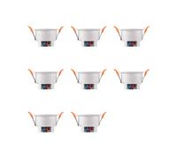 8X Capteur de Présence Humaine Tuya ZigBee MmWave avec Détection de à Micro-Ondes de Luminance Capteur de Mouvement PIR Celling Mount