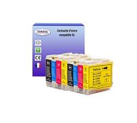 T3AZUR - 8x Cartouches compatibles avec Brother LC1000 XL pour Brother DCP-750CW, DCP-770CW Noir, Cyan, Magenta, Jaune