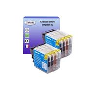 - 8x Cartouches compatibles avec Brother LC1100 XL pour Brother DCPJ315W, DCPJ515W, MFCJ220, MFCJ265W, MFCJ410, MFCJ415W