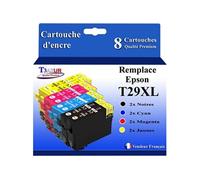 - 8x Cartouches compatibles avec Epson Expression Home XP-235, XP-245, XP-247, XP-255, XP-257, XP-332, XP-335, XP-342, XP-345, XP-352, XP-355,