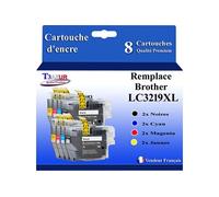 - 8x Cartouches d'encre compatibles avec Brother LC3217, LC3219XL, LC3219 XL