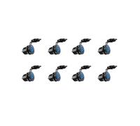 8X Charge Rapide 3.0 Double Chargeur de Voiture USB 12V 36W Chargeur Rapide USB avec Interrupteur pour Bateau Moto Camion Chariot de Bleu