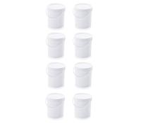 8X Eimer 10,8l mit Deckel * lebensmittelecht, Originalitätsverschluss 10l 8er Set