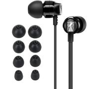 8X Embout Compatible avec Sennheiser CX 300S/CX 6.00BT/Momentum in-Ear-Embouts de Rechange en Silicone pour Écouteurs Noir