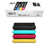 8X Eurotone Toner pour Brother MFC-L 9570 Wie TN-910 TN910 Ensemble Noir Cyan Magenta Jaune
