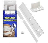 8x Glissiere Porte du Frigo Congelateur Encastrable C00312150 pour Indesit