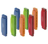 8x Harmonicas Diatonique Enfants 10 Trous Blues en Ut Majeur Plastique Colore