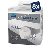 8x Hartmann MoliCare® Premium Mobile Inkontinenzpants, 10 Tropfen Größe XL - 14 Stück - B08VWGK4S5 | Packung (14 Stück)