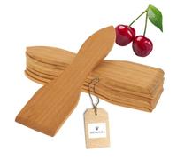8X HOFMEISTER® spatules à raclette en bois de cerisier, 13 cm, protège poêlons, résistantes à la chaleur, accessoires stables pour raclette, fabriquées en Europe