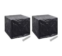 vidaXL Housse pour réservoir d'eau de jardin 2 pièces 8 œillets 116×100×120 cm