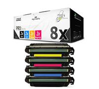 8X Kraft Office Supplies Compatible Cartouche de Toner Compatible pour HP Laserjet Pro 500 Color MFP M 570 dw dn remplace CE400A-03A 507A