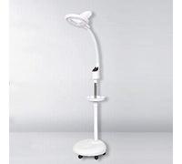 8X Lampe Loupe Hauteur Librement Réglable Sur Pied Esthetique Frontale Lampe Loupe Sur Pied Pour Broderie Medical Lumière Froide LED Pour Laboratoires Et Esthéticiens Lampadaire Shadowless,24W