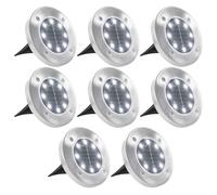 Lampe Solaire De Sol 8 Pcs Lumières Led Blanc
