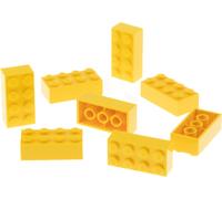 8x Lego brique de construction 2x4x1 jaune train de base Star Wars 8037 45814 300124 15589 3001