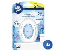 8X Lot Ambi-Pur Absorbe-Odeurs Maison Gel Salle De Bain Coton