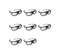 8X Lunettes 3D pour Projecteurs DLP Link, Lunettes 3D à Obturateur, Lunettes TV 3D DLP
