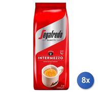 8x Multipack Café Segafredo Grains Kg 1 Rouge