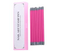 8X Nail Stamping Kit with Nail Stamper, Double-Head Dotting Tools for Nail Design, Professional Nail Stamps with Various Patterns, Nail Stamper Pen for Art Creations, Complete Nail Design Tools