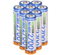 8X Panasonic AA Mignon Accumulateur BK-3HGAE/BF1 Ni-MH 1,2V 2700mAh