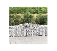 8x Paniers à Gabions Arqués Cages à Gabions Arquées Murs de Gabion Barrières de Jardin Terrasse Extérieur 3146872