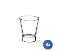 8X Paquets De 6 Verres Caffeino Borm Cl 8,5 Transparent Bormioli Rocco