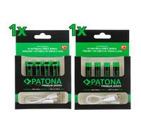 8x PATONA Premium USB-C Piles Lithium AAA Et AA (2x 4-Pack)