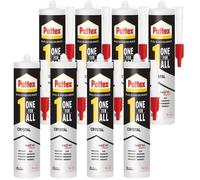 8x PATTEX ONE FOR ALL CRYSTAL COLLE COLLE DE MONTAGE 290G IMPERMÉABLE FORTE