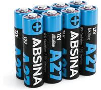 8x Pile 27a 12v Pour Telecommande Portail,Ouvre-Porte De Garage Et Bien Plus-Pile A27 12v Alcaline Mini Étanche Et Durable-Piles A27,Pile 12v 27a,27a 12v Pile,Pile V27a