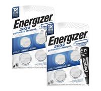 8x Piles Bouton Energizer CR2032 3V Lithium Ultimate DL2032