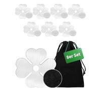8X Poids de Nappe Exterieur Pince Nappe Table Attache Nappe Inoxydable Crochet magnétique Bloque Nappe - 54g par Clip Nappe pour Table Rideaux - Trèfle