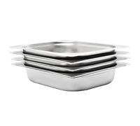 8x Récipients Gastronorm GN 1/2 40mm Inox Plateau à Aliments Restaurant vidaXL