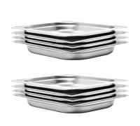 8x Récipients Gastronorm GN 1/2 40mm Inox Plateau à Aliments Restaurant vidaXL