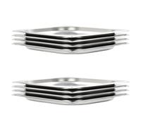 8x Récipients Gastronorm GN 1/2 40mm Inox Plateau à Aliments Restaurant vidaXL
