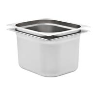 Récipients Gastronorm 2 pcs GN 1 2 200 mm Acier inoxydable Argenté G