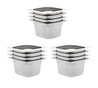 8x Récipients Gastronorm GN 1/6 150 mm Inox Restaurant Hôtel Cuisine vidaXL